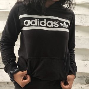 Black Adidas Logo Hoodie